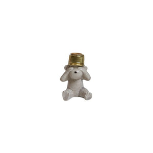 Candlestick for candlelight monkey