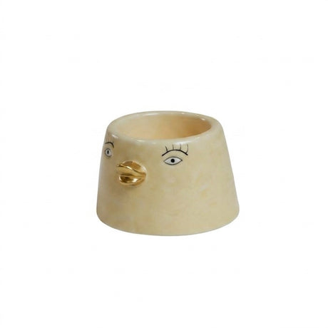 Tealight holder and light yellow & yellow