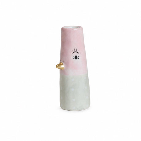 Vase duck 10 cm pink