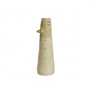 Vase duck 16 cm yellow & light yellow