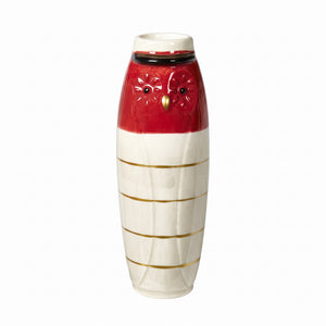 Vase owl student with red hat
