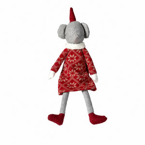 Elephant with Santa hat 35 cm tall