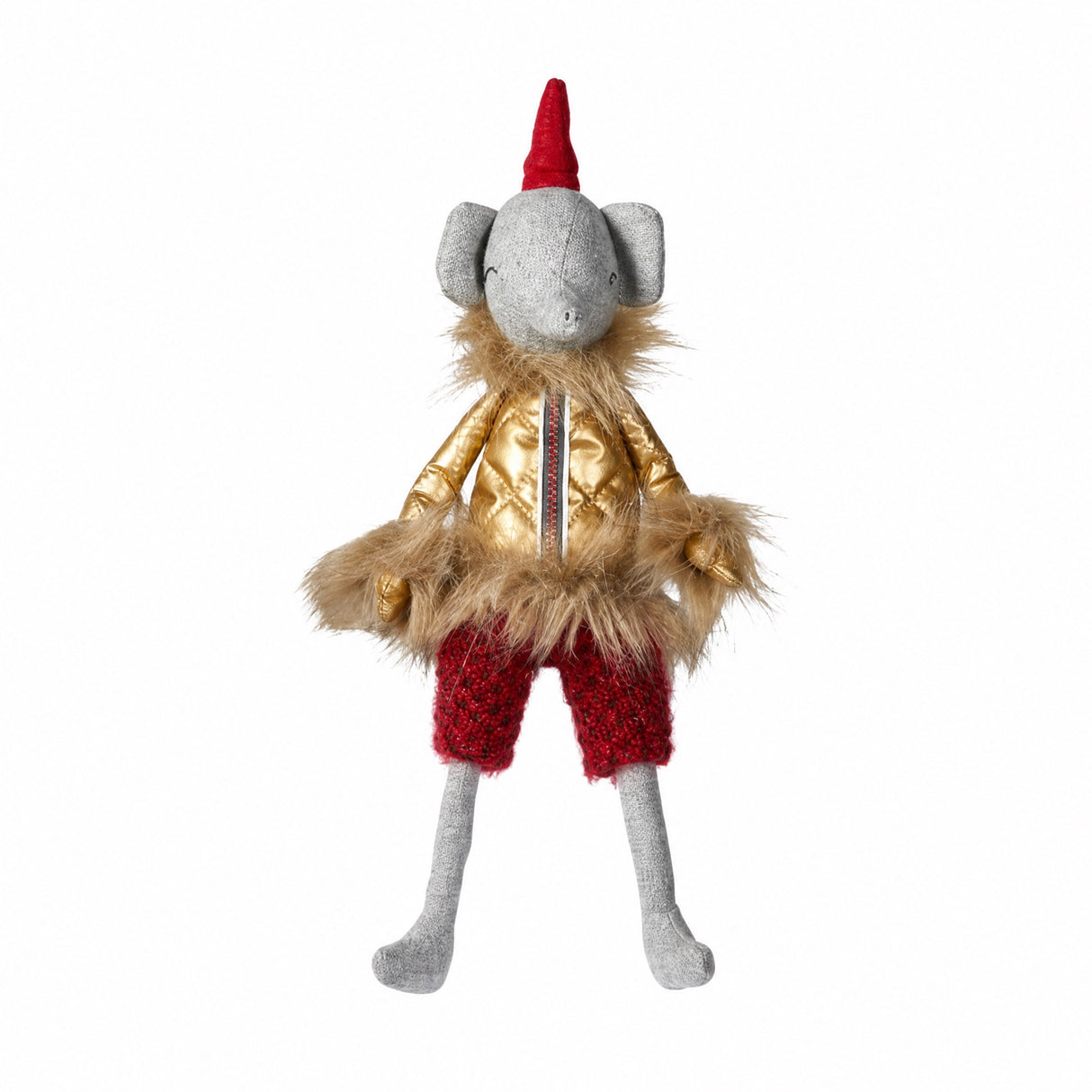 Elephant with gold jacket