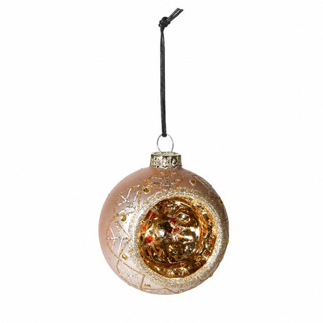 Reflective balls light pink