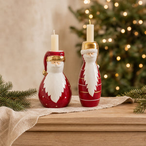 Vase Santa Claus with hat 15 cm high