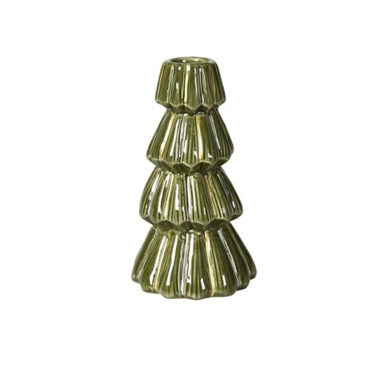 Candlestick wood 14 cm high