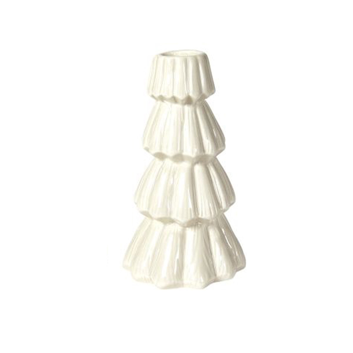 Candlestick wood 14 cm high
