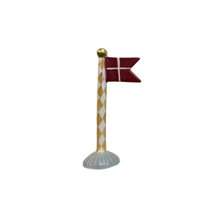 Flag 19 cm high with harlequin pattern