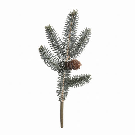 Spruce branches with frost 28 cm long