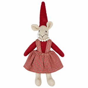 Nelli fabric Christmas mouse with magnetic paws from Speedtsberg