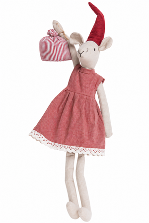 Christmas mouse Nelli with sack from Speedtsberg