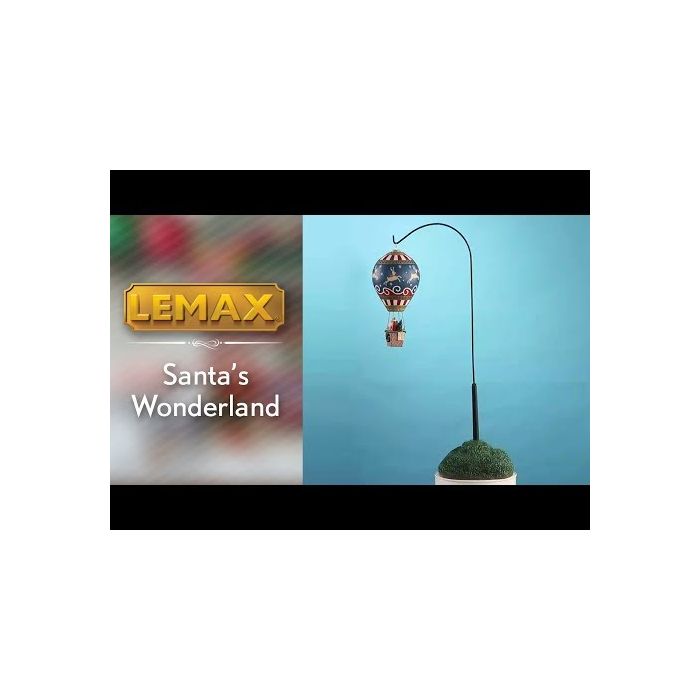 Santa Claus in hot air balloon