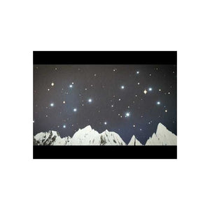 Backdrop on canvas with light