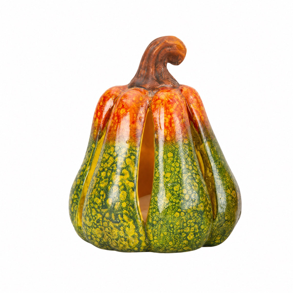 Pumpkin with LED light 12 cm high