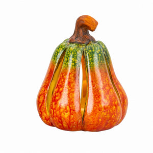 Pumpkin with LED light 12 cm high