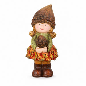 Standing autumn children