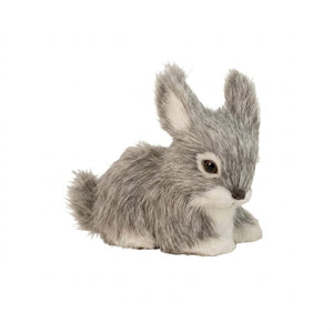 Rabbit with faux fur 7 cm tall