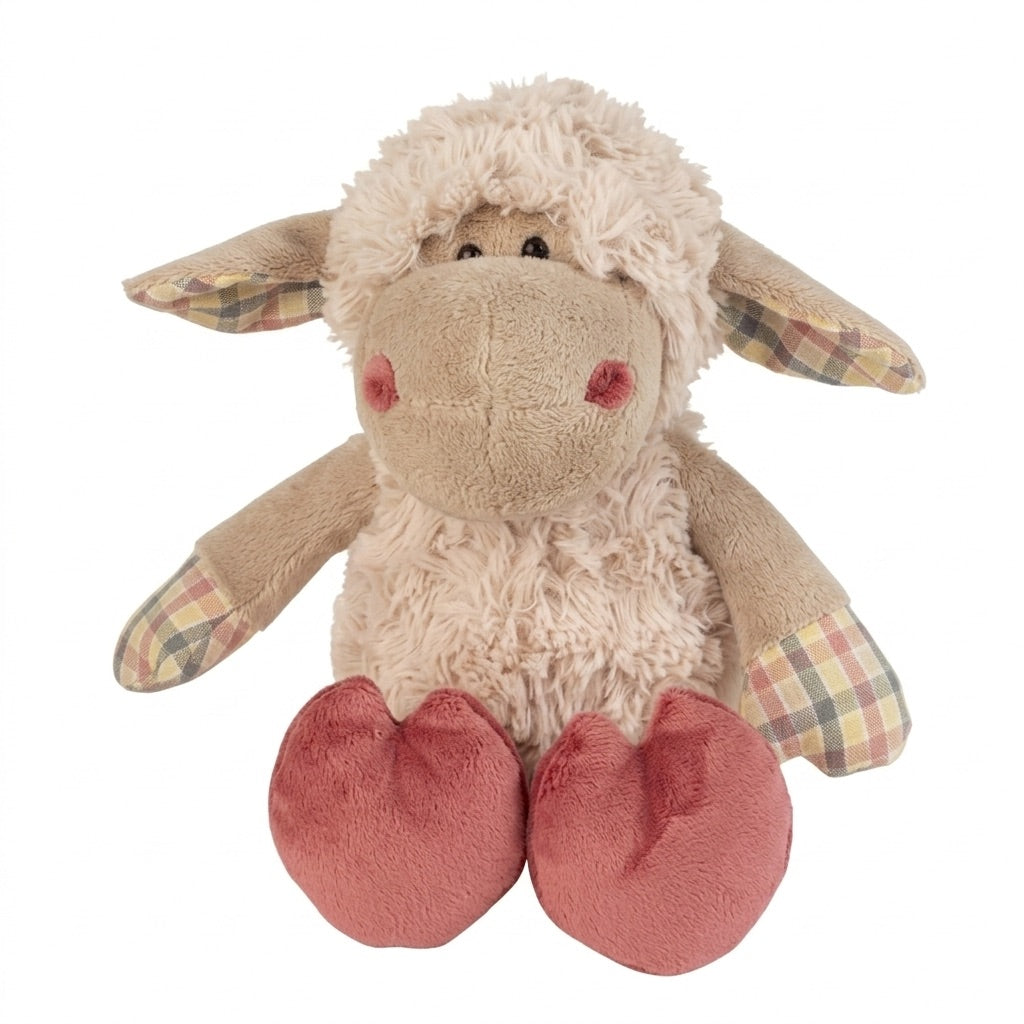 Sitting plush sheep 18 cm high