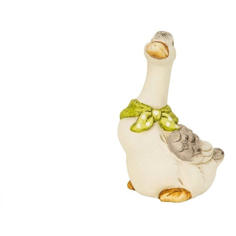 Goose with scarf 13 cm tall