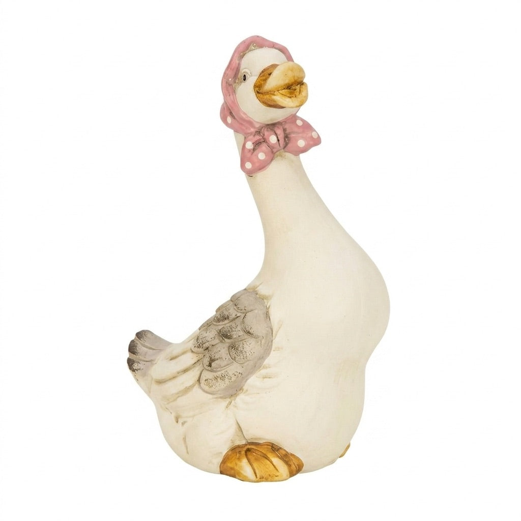 Goose with scarf 24 cm tall
