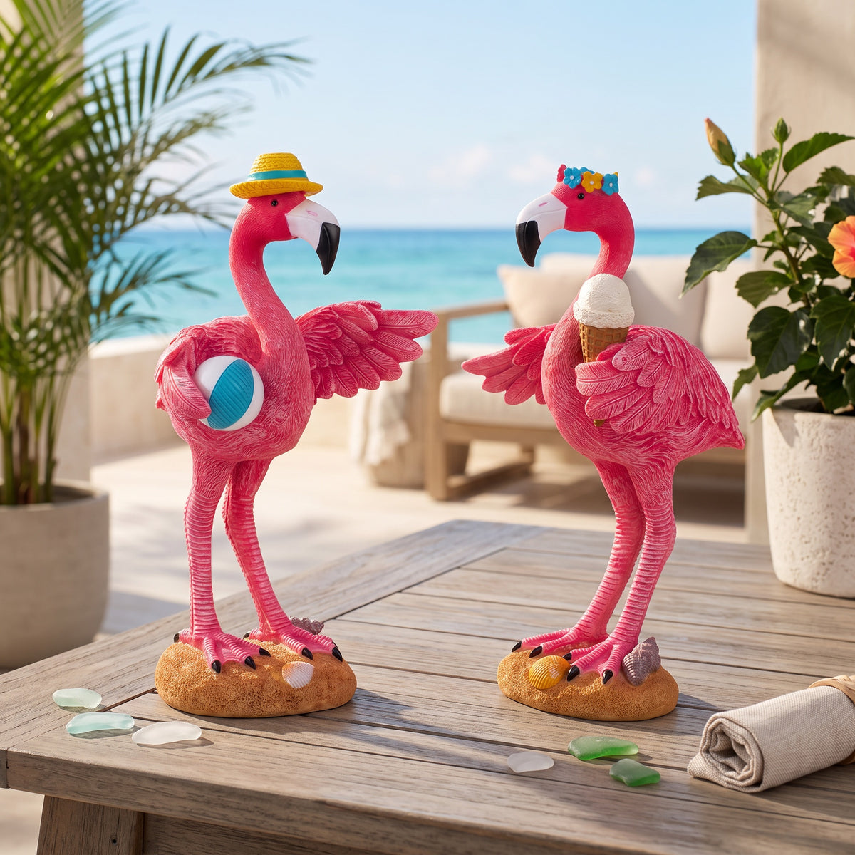 Flamingo on vacation