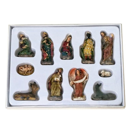 Miniature krybbespil med søde figurer