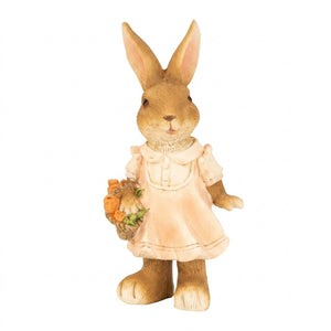 Easter bunny with spade or flowers