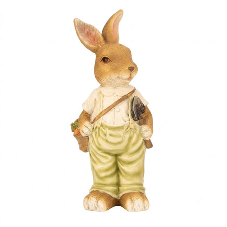Easter bunny with digging spoon or flowers 27 cm tall