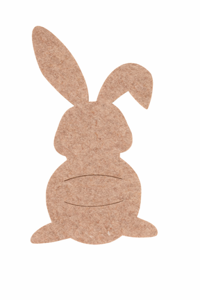Bestikholder formet som en brun påskehare