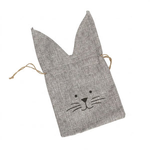 Gift bag with hare face 27 cm high