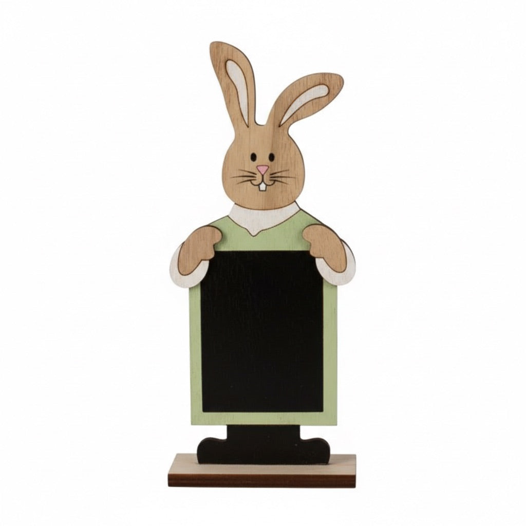 Easter bunny with chalkboard