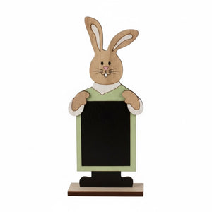 Easter bunny with chalkboard
