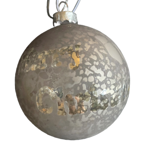 Julekugler med fjer eller krakeleret