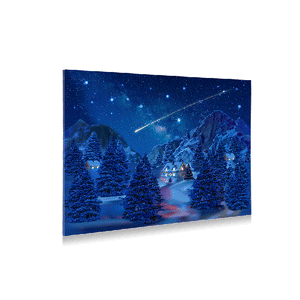 Canvas backdrop with shooting stars