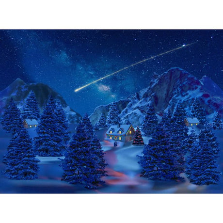 Baggrund på lærred med lys falling star 