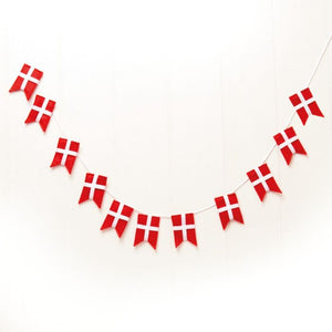 Flagguirlande i filt