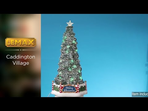 Majestic lighted Christmas tree