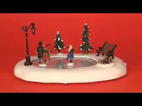 Ice skating on the lake