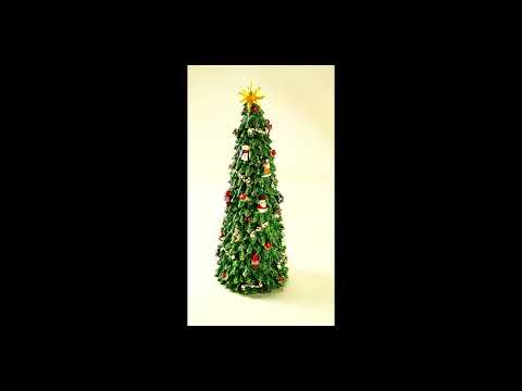 Spilledåse Slankt juletræ 30 cm højt