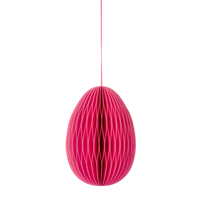 Påskeæg i papir pink 15 cm