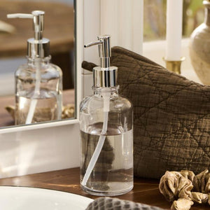 Sæbedispenser klart glas