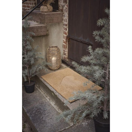 Dørmåtte med præget hjerte