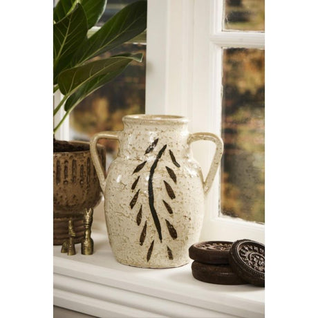 Vase m/hanke bladmønster Avignon