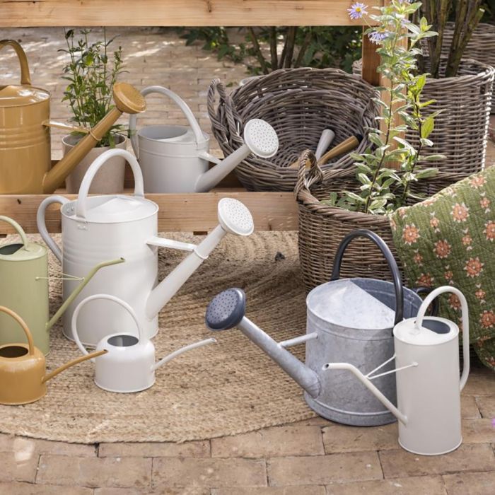 Watering can with spreader 11 l zinc