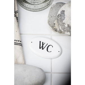 Metalskilt WC