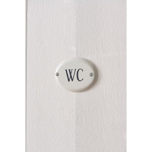 Metalskilt WC